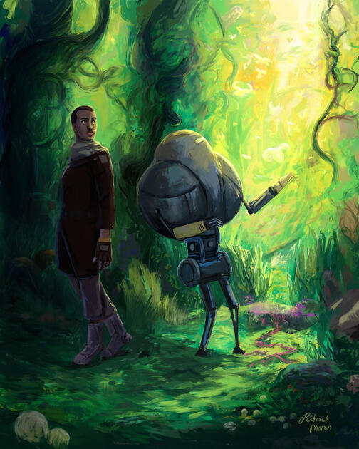 Scavengers Reign, Levi and Azi Fanart (December 2023)